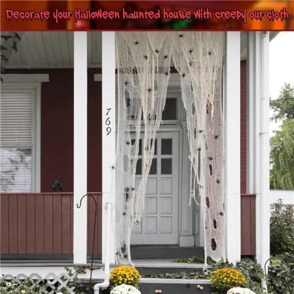 6 Pack Halloween Creepy Cloth- (30 x 72 Inch) Spooky Gauze for Halloween Party - Picture 4 of 7